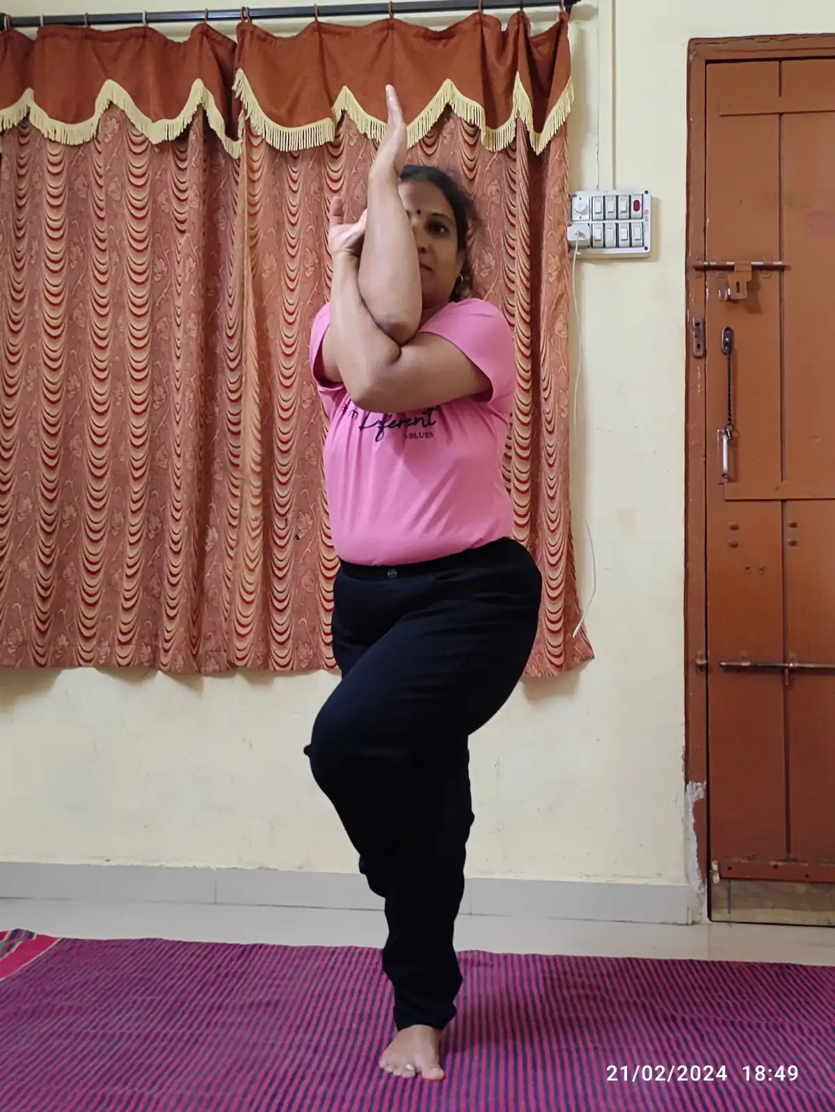 Traditional Hatha Yoga class for women in Kolhapur Maharashtra